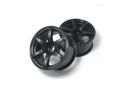 [OUW-0603BK]AVS MODEL T6ホイール オフセット3 ブラック 2本入り