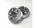 [OUW-0603CS]AVS MODEL T6ホイール オフセット3 クロームシルバー 2個入り