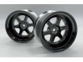 [LW-0508BC]WORK MEISTER L1 ホイール スタンダードリム(ブラッククローム)2本入