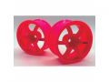 [LW-0406PI]Neon Color gram LIGHTS 57D Sports WHEEL オフセット6 ピンク 2本入り