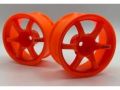 [LW-0406OR]Neon Color gram LIGHTS 57D Sports WHEEL オフセット6 オレンジ 2本入り