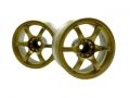 [LWT-0406Ga]gram LIGHTS 57D Sports WHEEL Traction type off6 Gold Metal