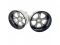 [LW-0908BPM]WORK VS KF# WHEEL DEEP RIM off8 High Black Platinum Metalic