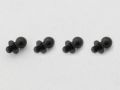 [WP-0113]ジュラルミンφ4.8ピロボール (4個) L=4mm×N=3mm　ブラック